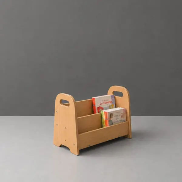 Kệ sách mini cho bé có tay xách hai bên